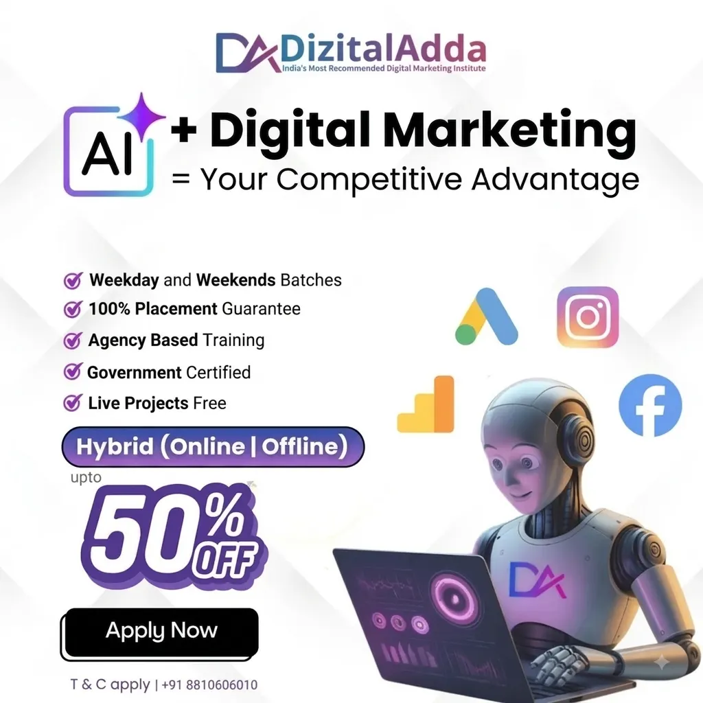 Digital Marketing, AI & Data Science Courses – DizitalAdda, Delhi
